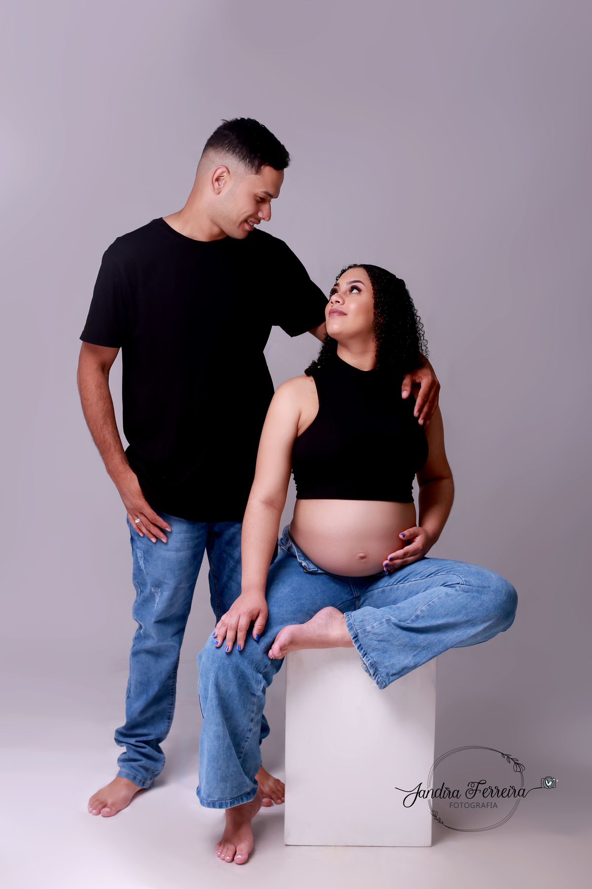 Fotos de gestante com o pai do bebê