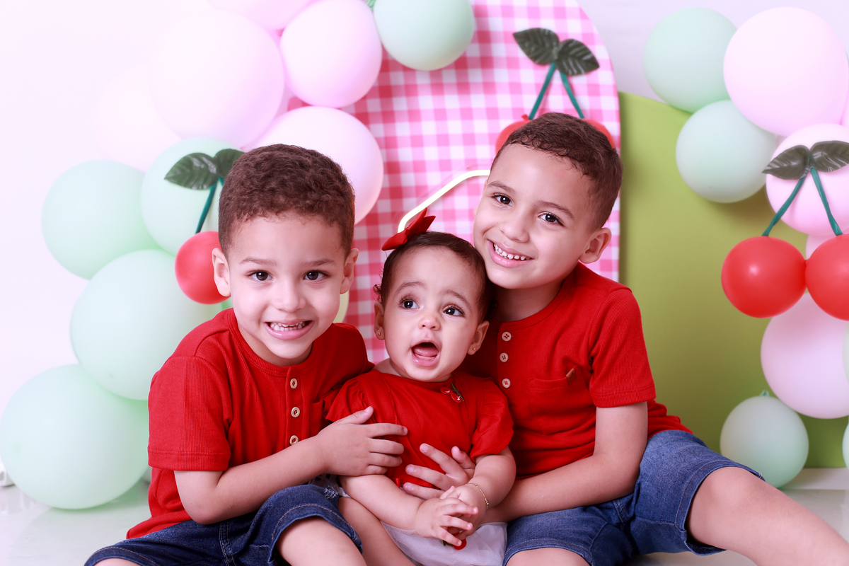 Ensaio fotográfico com irmãos.