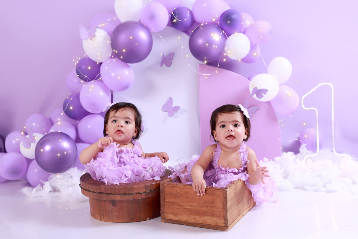 Ensaio de gêmeas em SP.