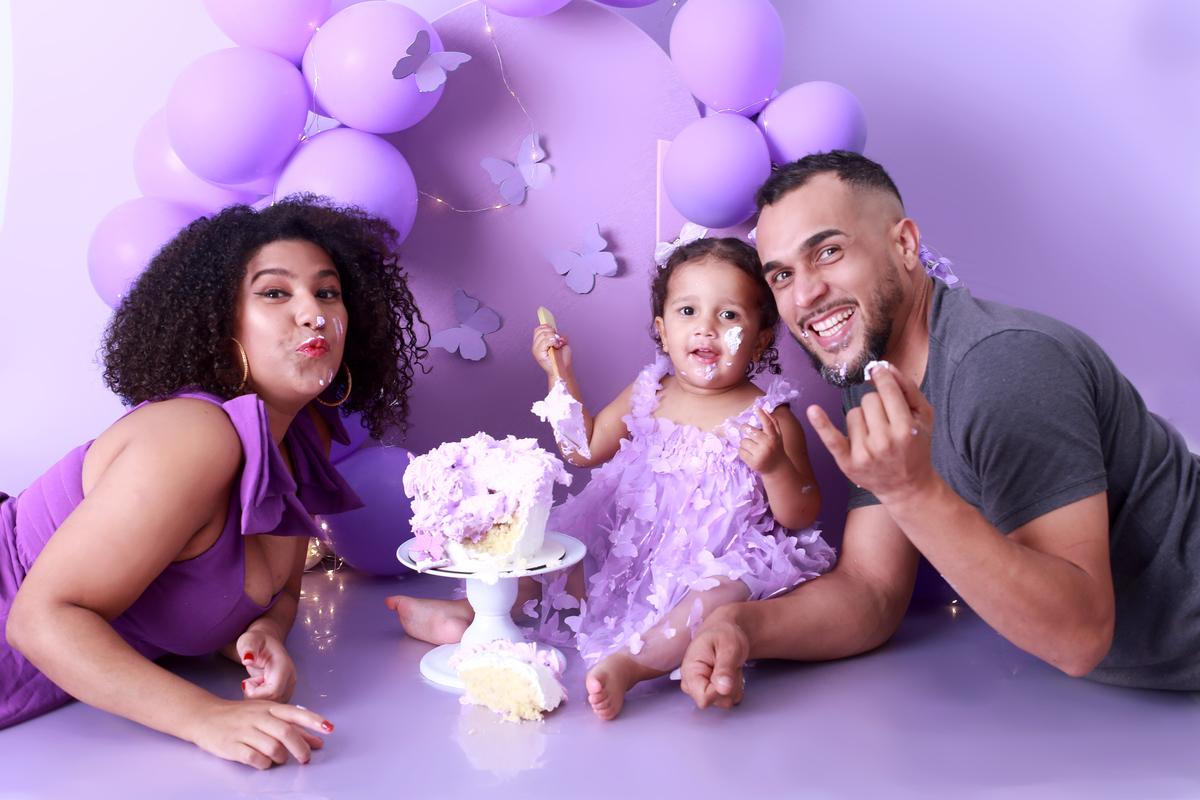 Ensaio de bebê com os pais