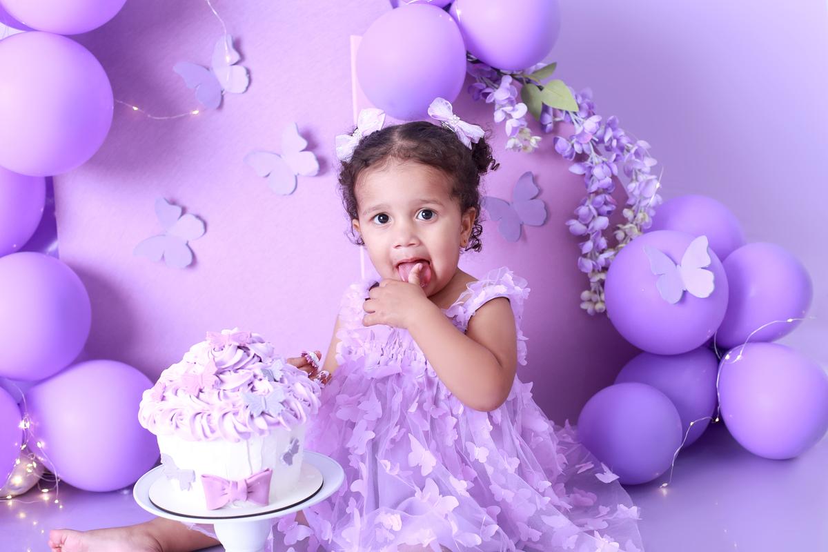 Smash the cake lilás
