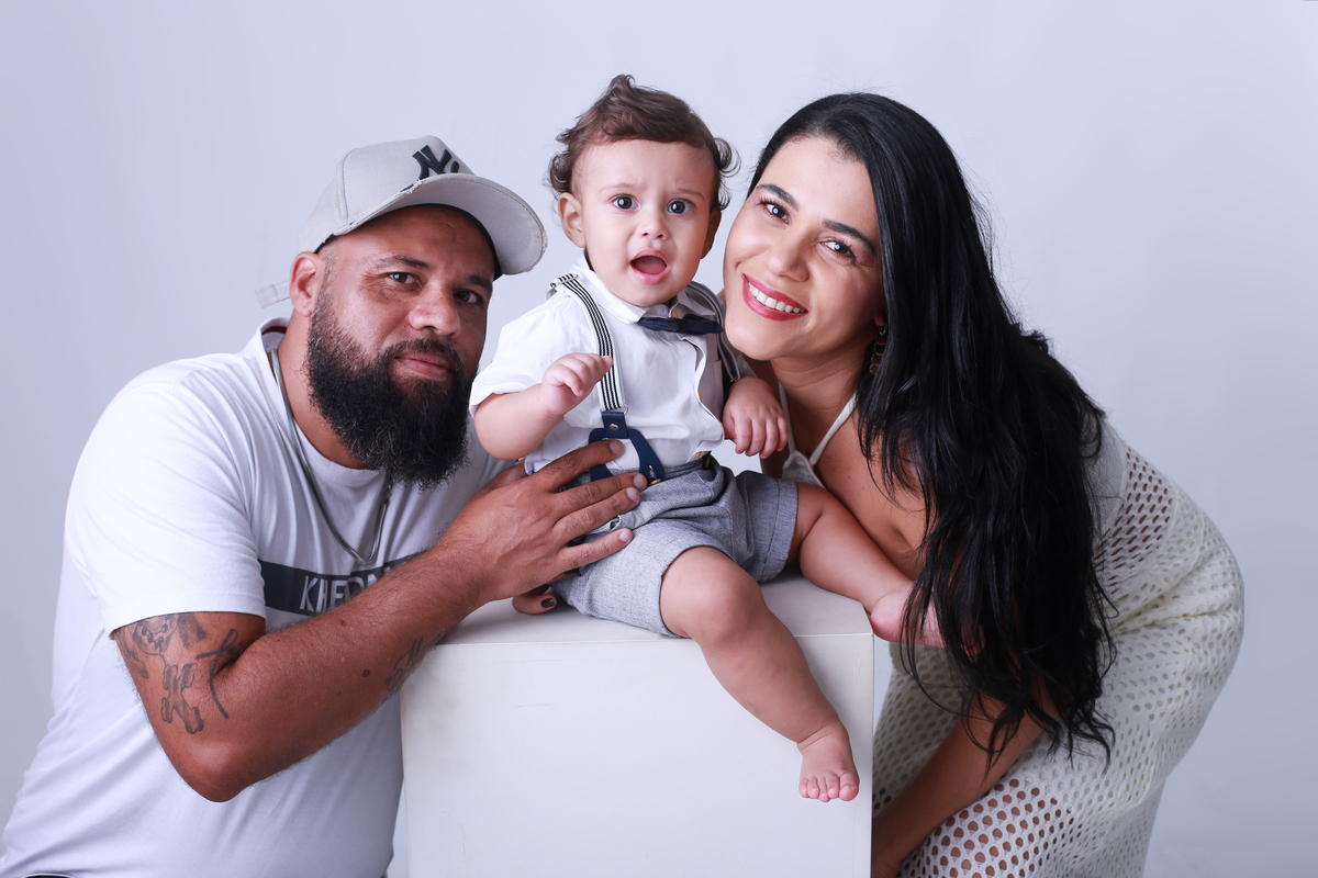 Smash foto com os pais.
