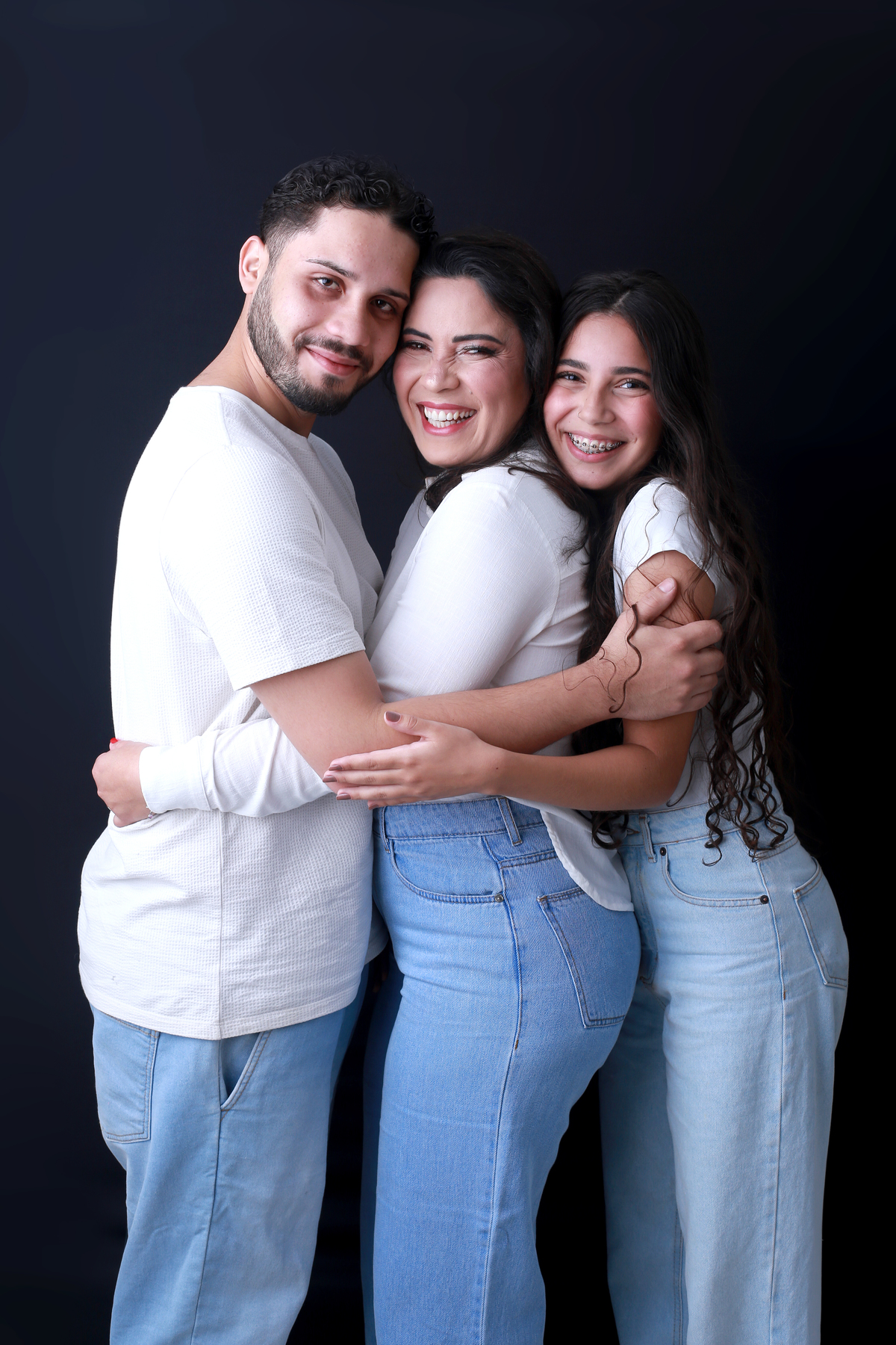 ensaio de família em estúdio