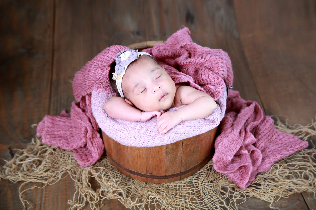 fotos de bebê no cesto