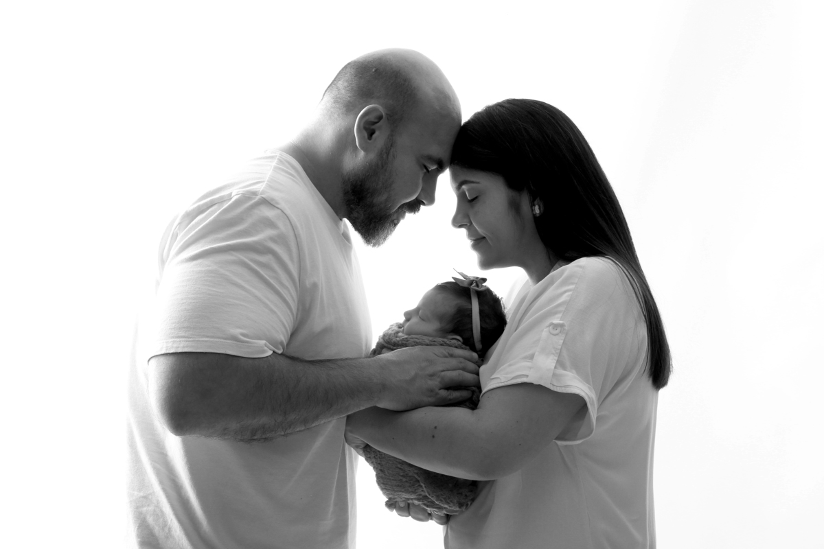 ensaio de newborn com os pais