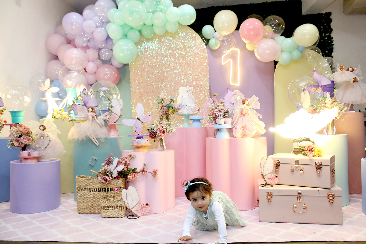 festa infantil tema jardim encantado
