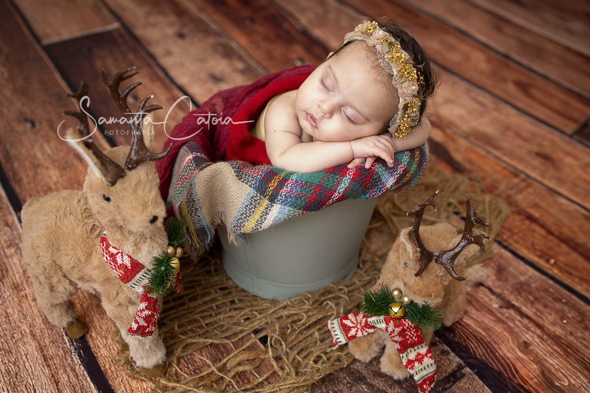 Ensaio de Natal e Acompanhamento Bebê - Maria Antônia e família - Estúdio fotográfico em Florianópolis - SC - fotógrafa Samanta Catoia