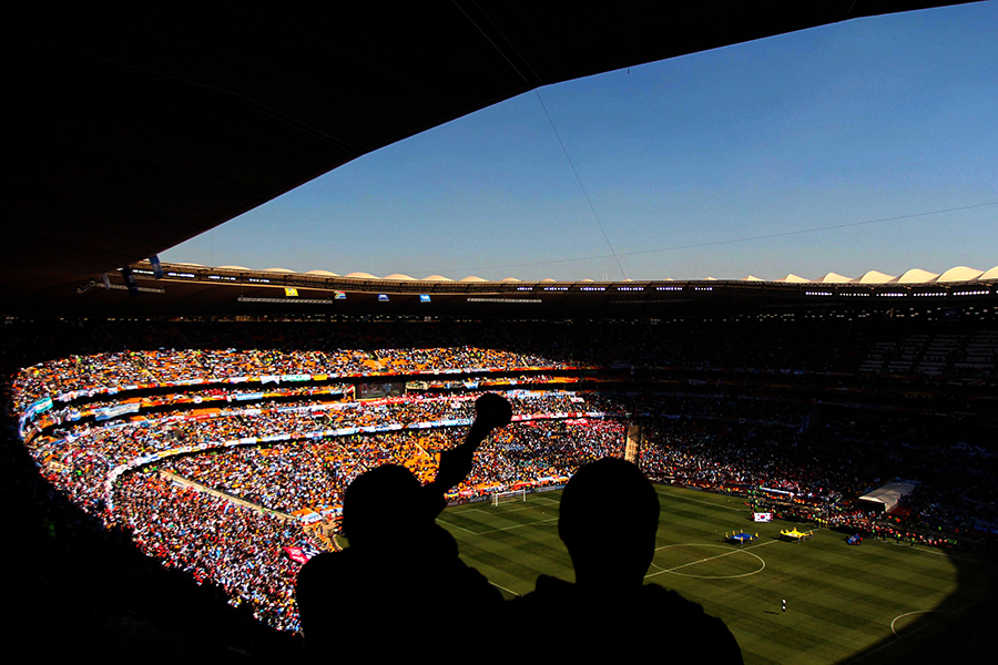 Torcida na Copa do Mundo na África do Sul em 2010