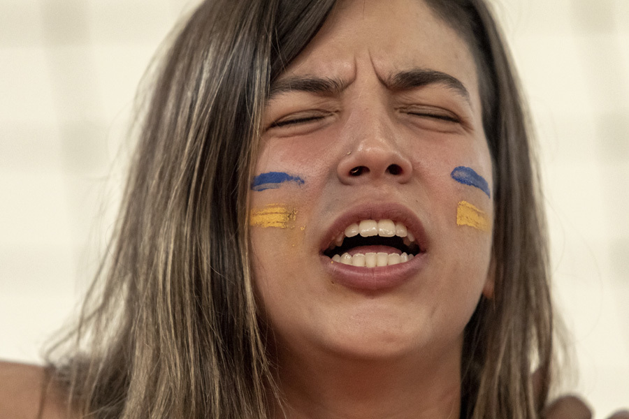 torcedora pintada reza apôs jogo