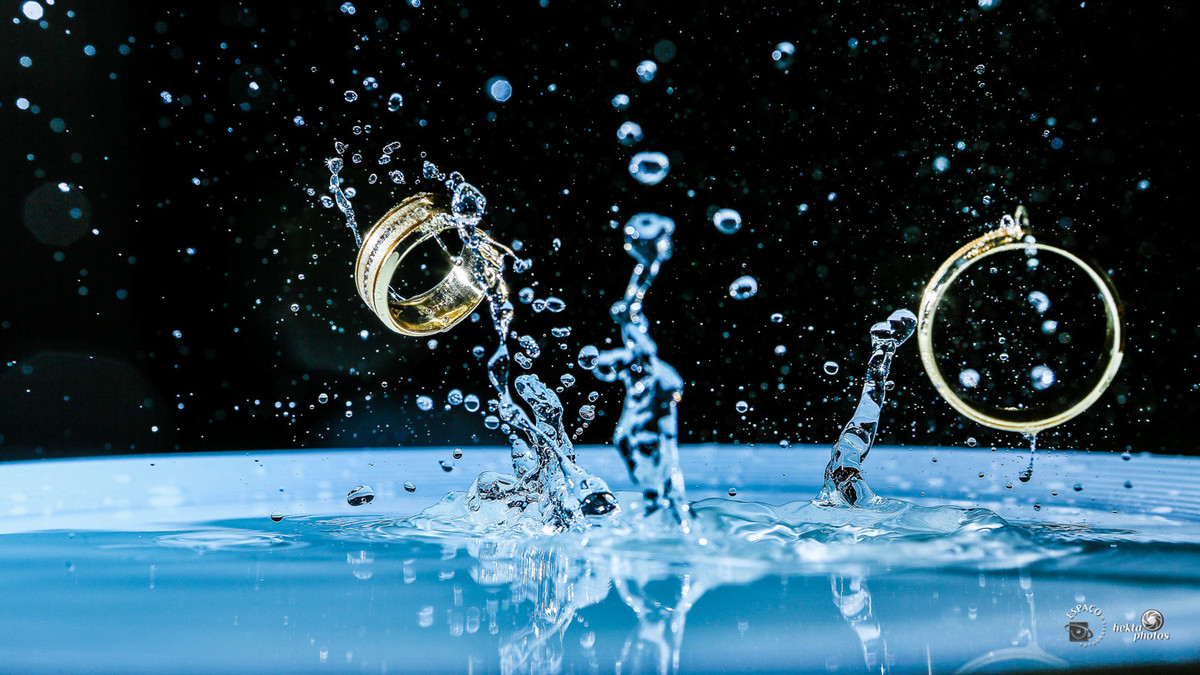 Detalhe das alianças fotografada pelo Espaço Fotografico - fotografia de casamento goiania