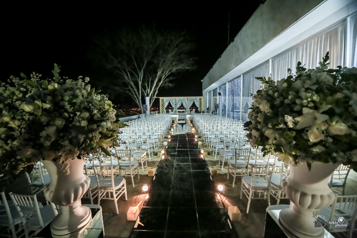 cerimonia na area externa do infinit hall