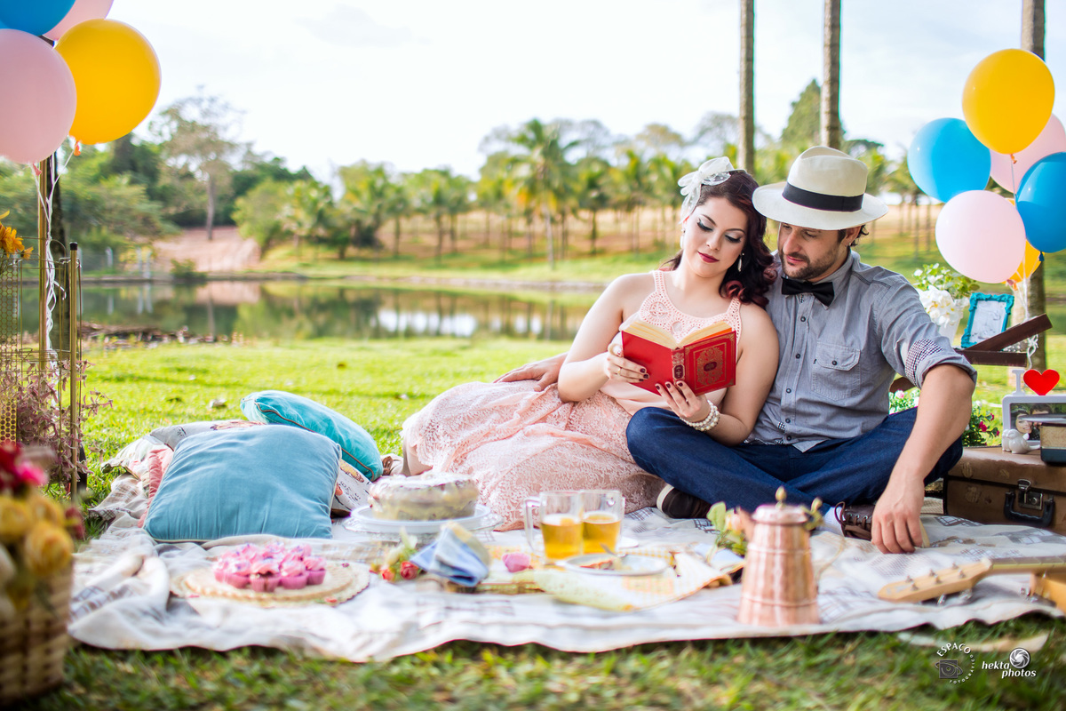 fotografia de casamento em fazenda com pique nique