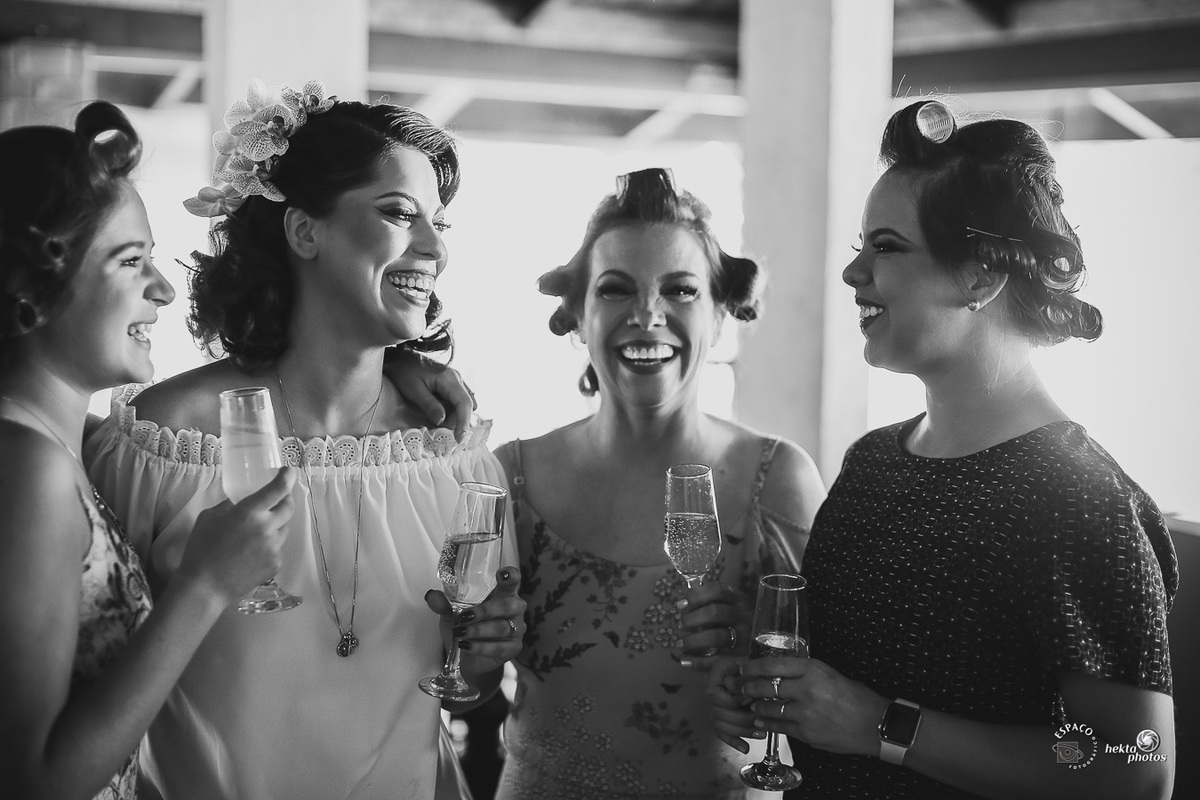 Um brinde para este casal lindo