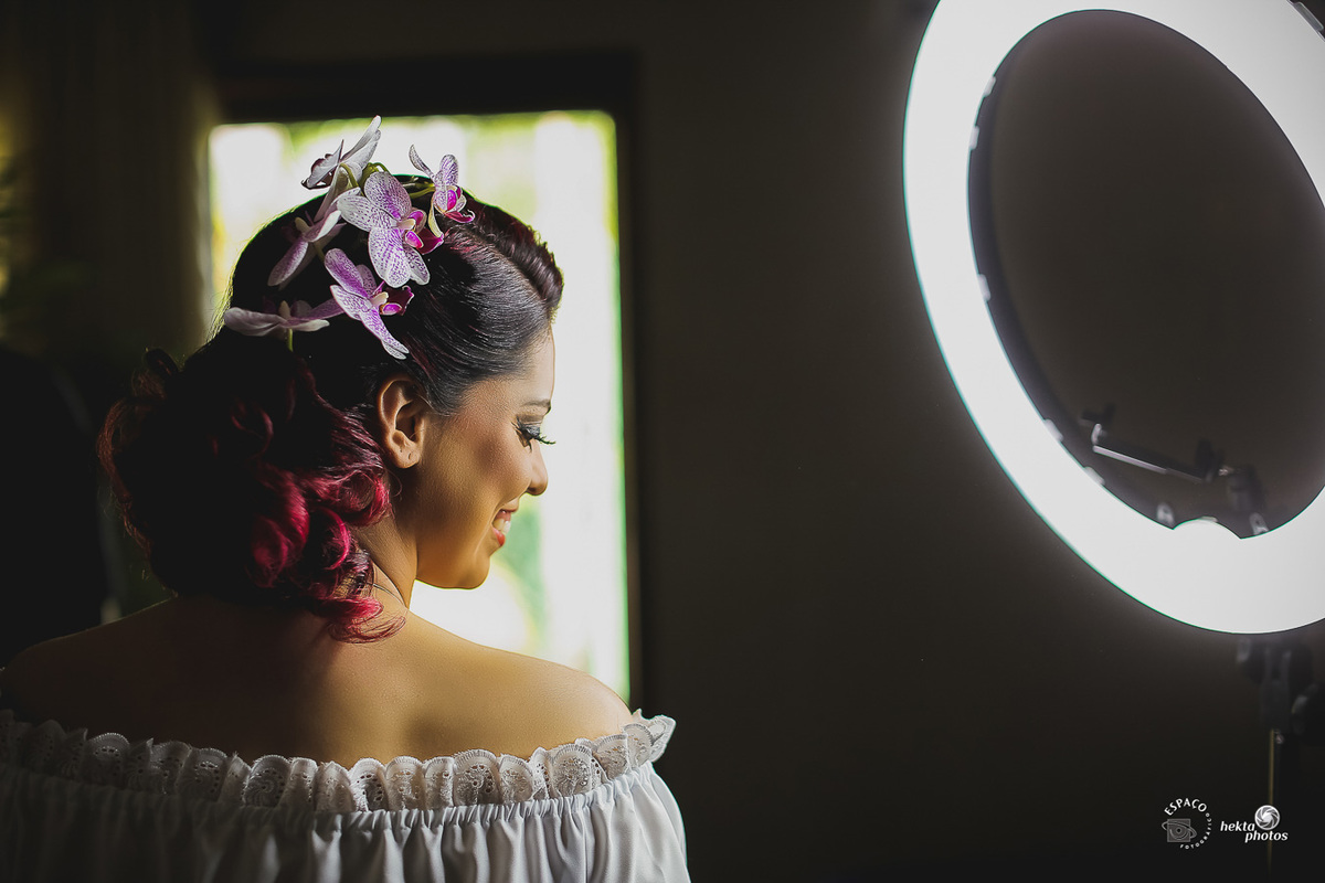 Maquiagem da noiva assinada por Evando Filho