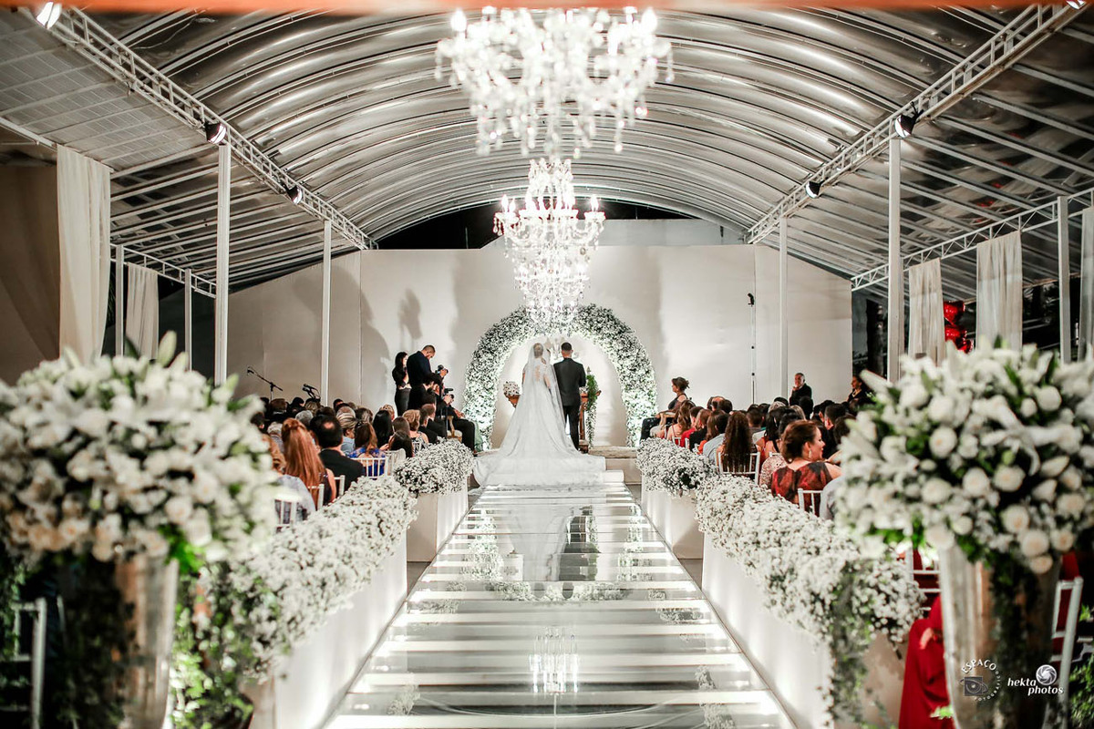 Cerimonia de casamento na Mansão Cristal - Goiânia - fotografia de casamento 