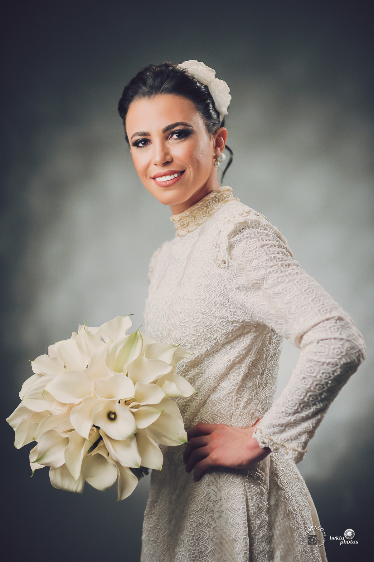 O vestido da noiva super contemporâneo