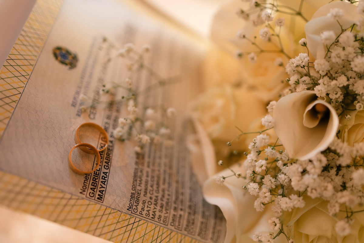 alianças no cartório 