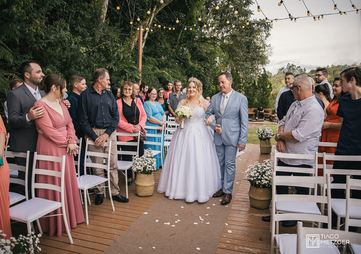 casamento ao ar livre no Garden Eventos Agrolândia - SC