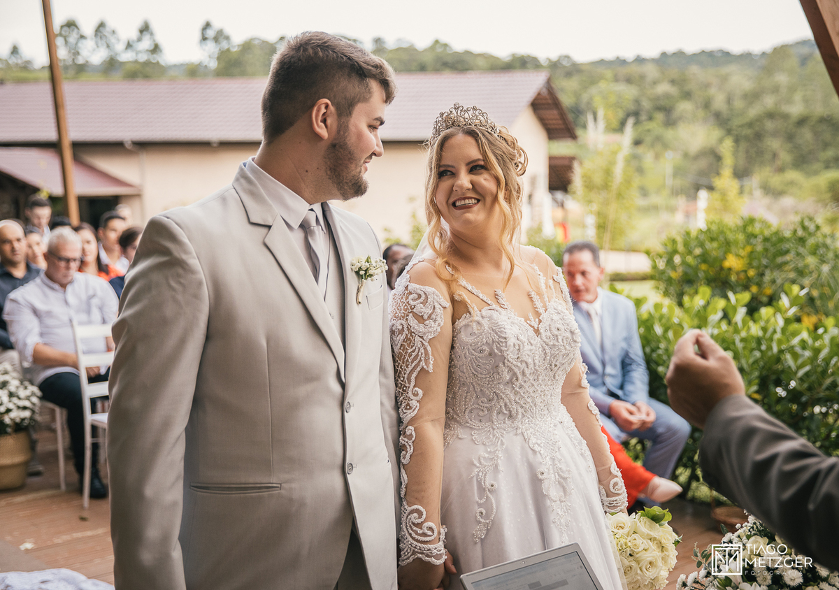 casamento ao ar livre no Garden Eventos Agrolândia - SC