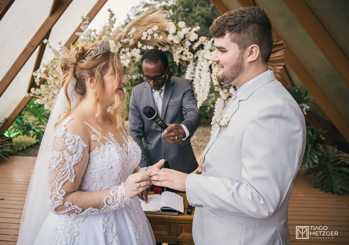 casamento ao ar livre no Garden Eventos Agrolândia - SC