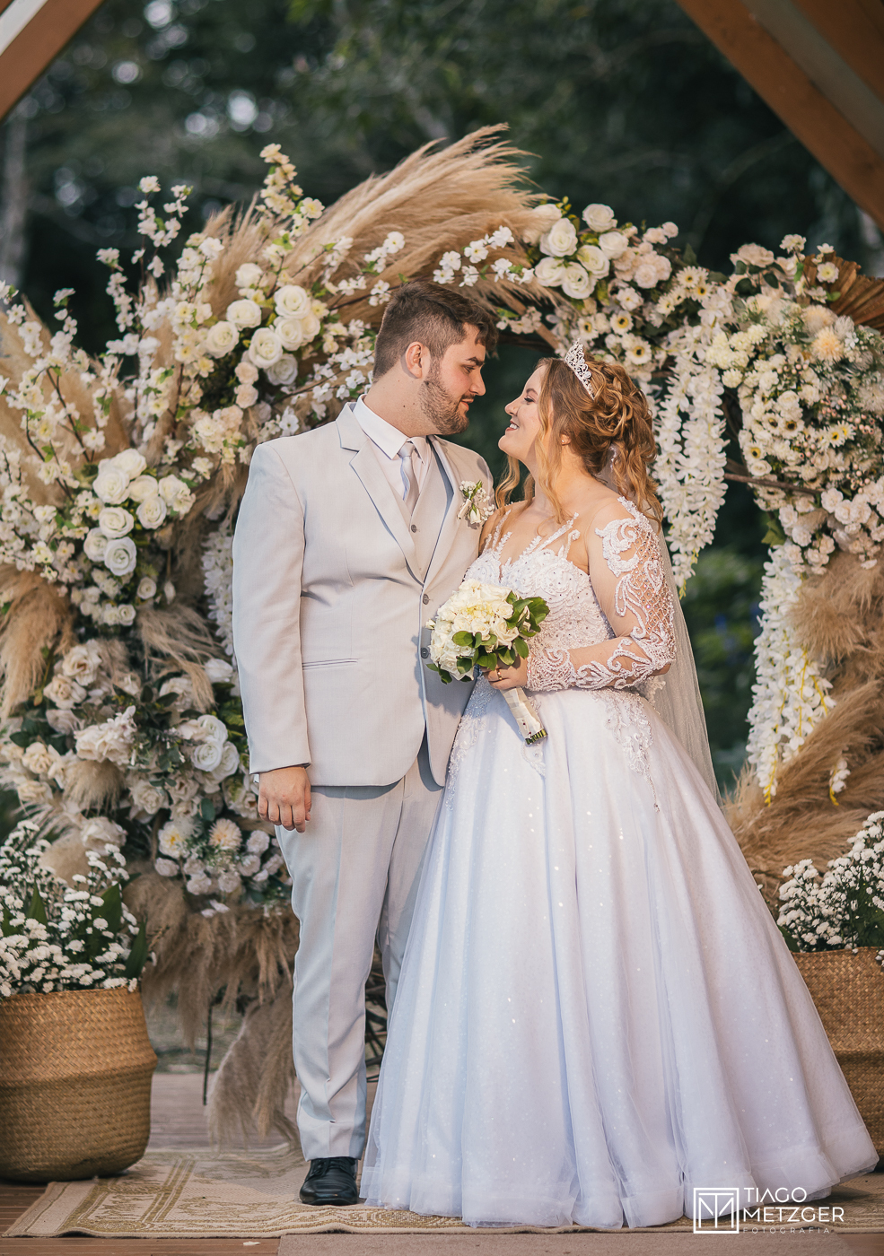 casamento ao ar livre no Garden Eventos Agrolândia - SC