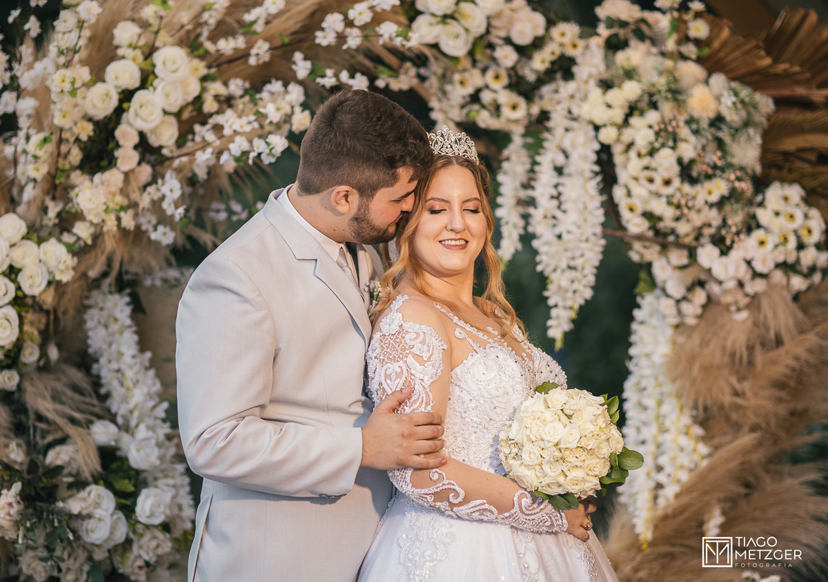 casamento ao ar livre no Garden Eventos Agrolândia - SC
