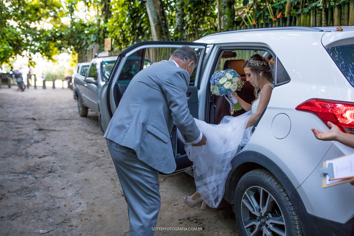 casamento chegada da noiva quadrado trancoso sotter fotografia