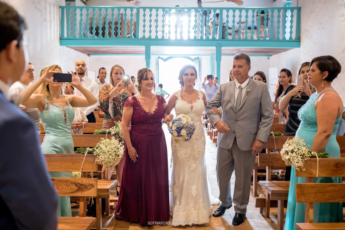 noiva altar igreja quadrado trancoso sotter fotografia