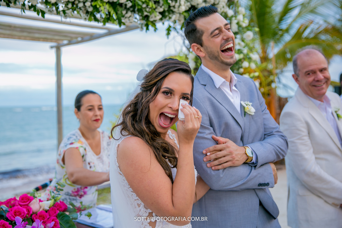 noiva emocionada no dia do casamento sotter fotografia fotografos de casamento 