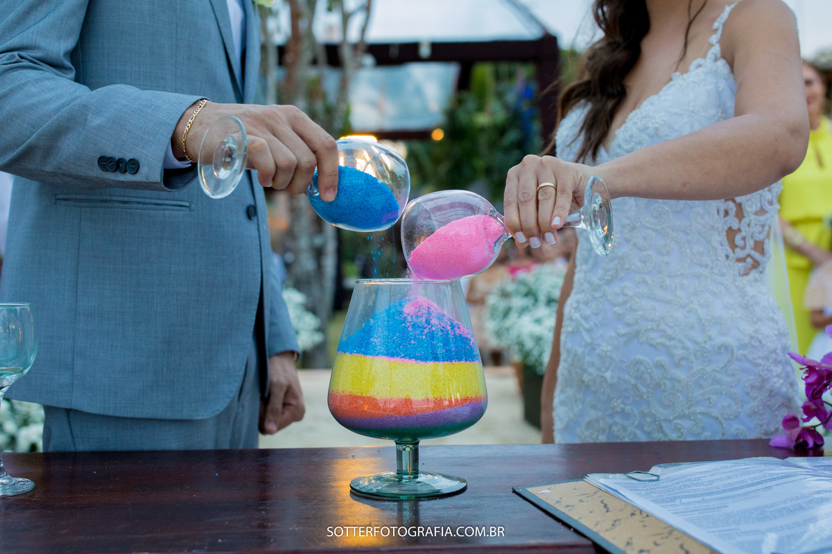 ritual das areias em dia de casamento sotter fotografia fotografos de casamento 