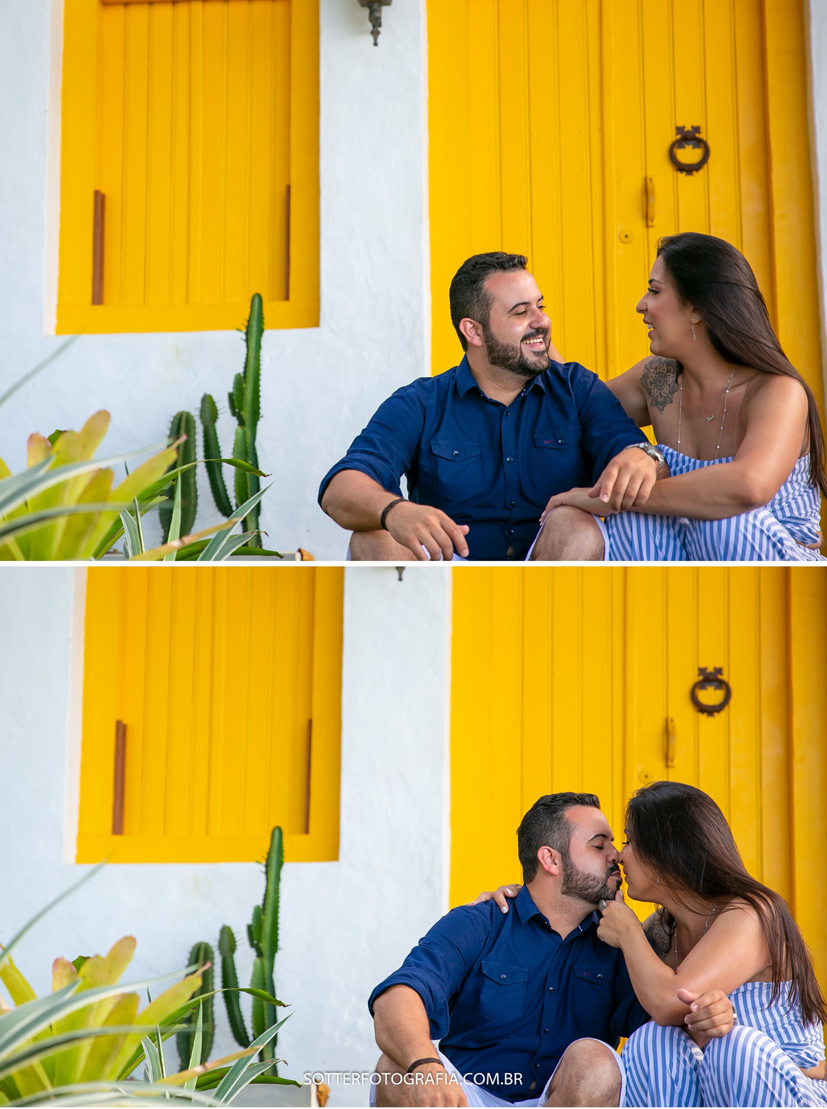 sotter fotografia fotografo de casamento em trancoso e arraial dajuda realizando ensaio save the date na praia casal feliz dias antes do wedding