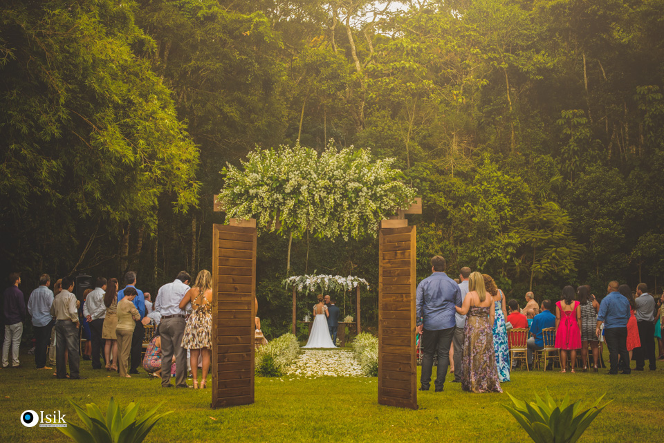 decoração da cerimônia