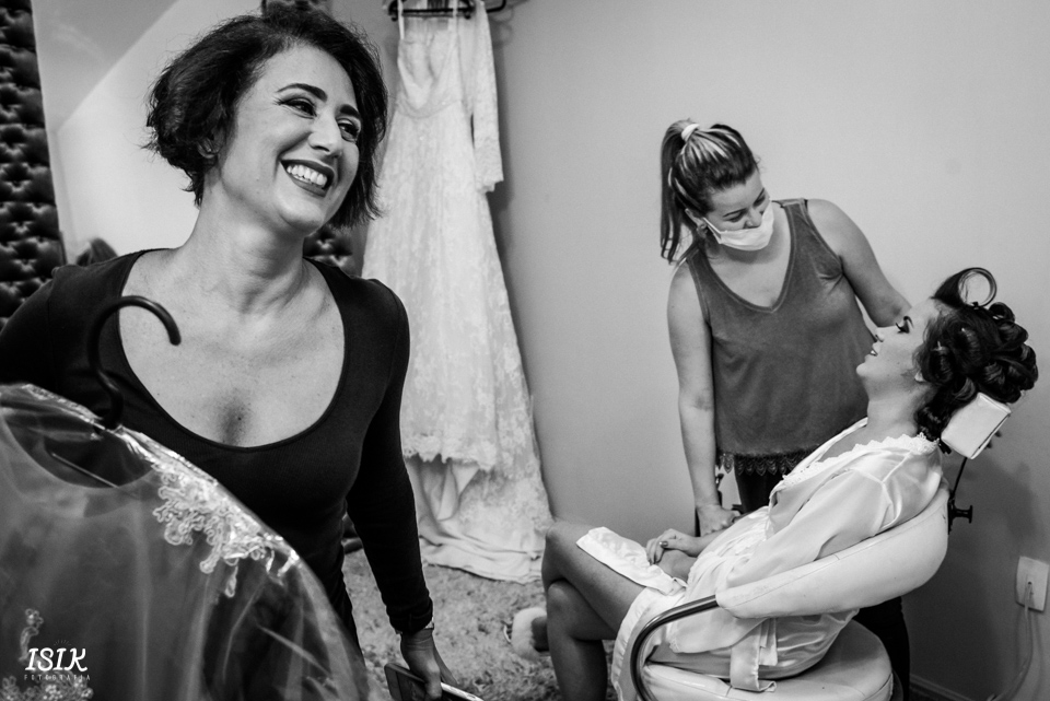 madrinhas e noiva no making of casamento juiz de fora