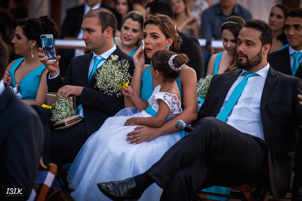 madrinhas emocionadas 