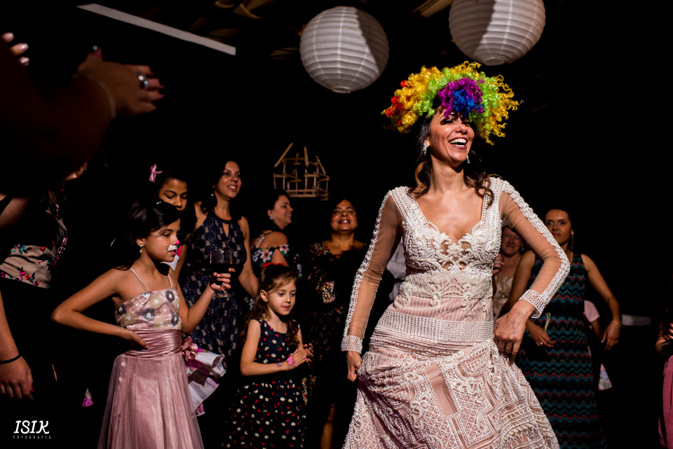 noiva na festa de casamento