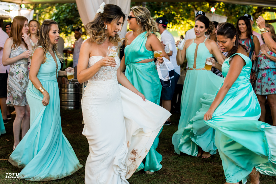 madrinhas da noiva na festa de casamento 