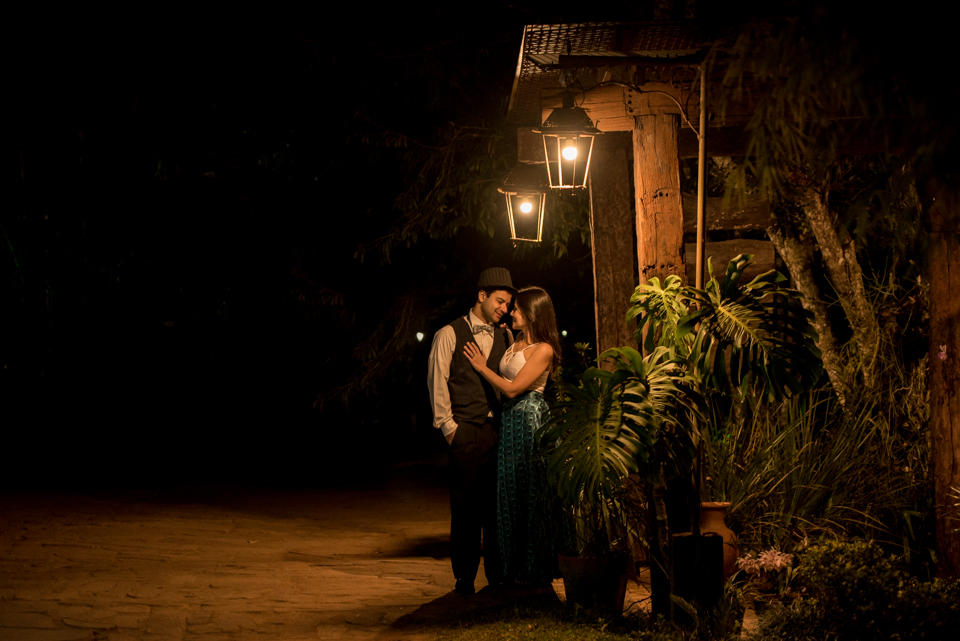 fotografia noturna ensaio casal