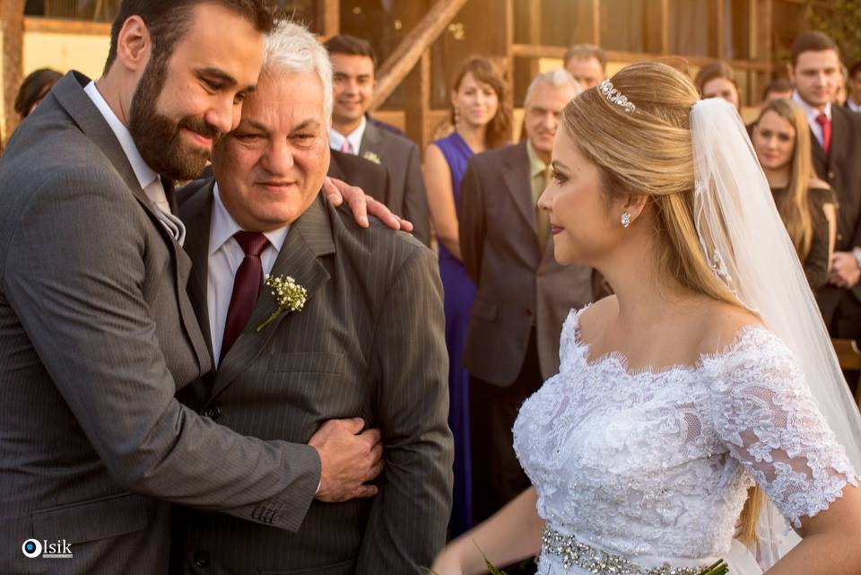 noivo e pai da noiva