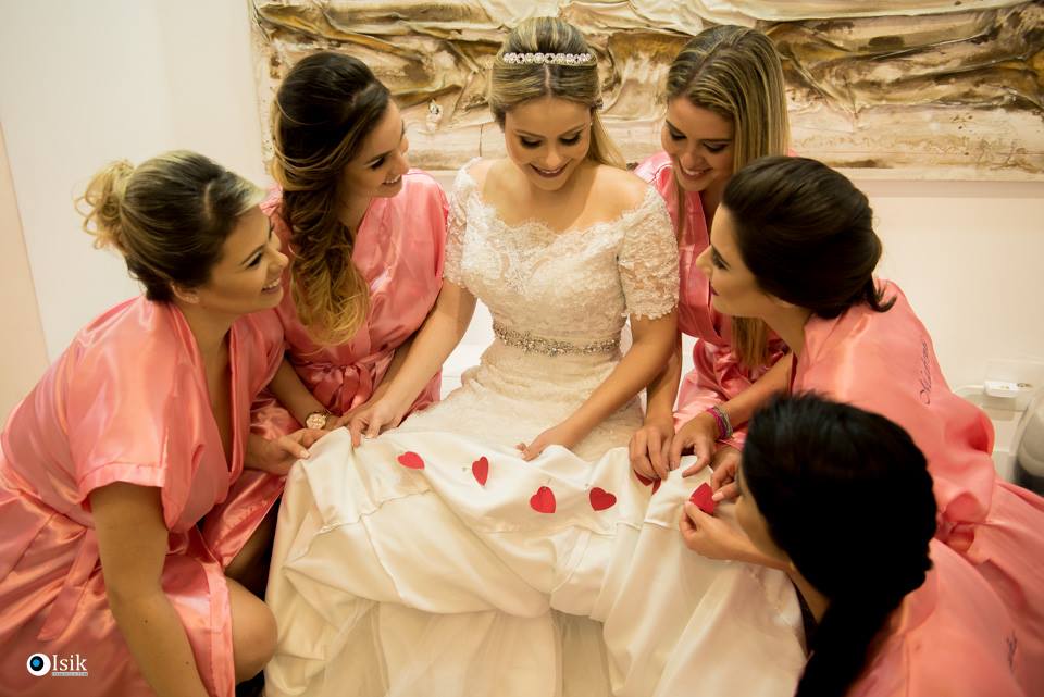 madrinhas no making off da noiva