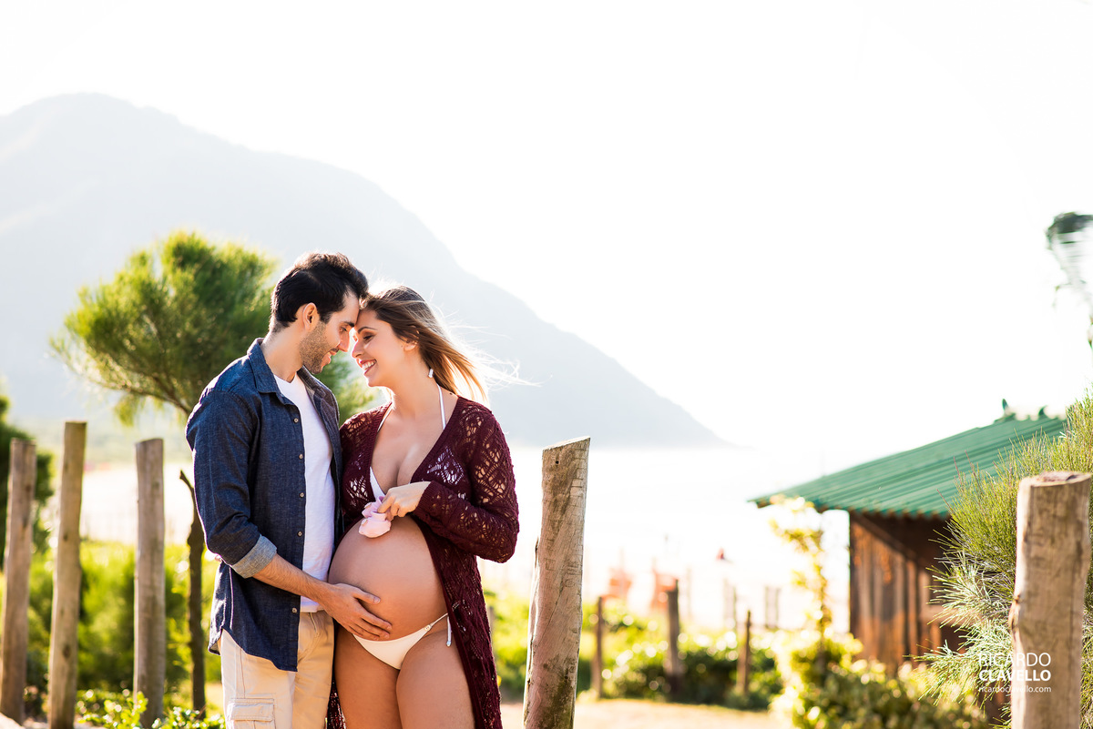 Ensaio de Gestante - Fotografia de Gestante - Ricardo Clavello Fotografia - Praia de Grumari