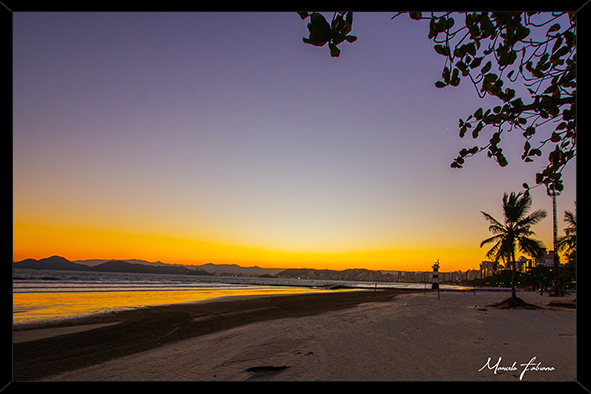 Praia da Aparecida em Santos - Quadros decorativos @marcelofabianofotografia