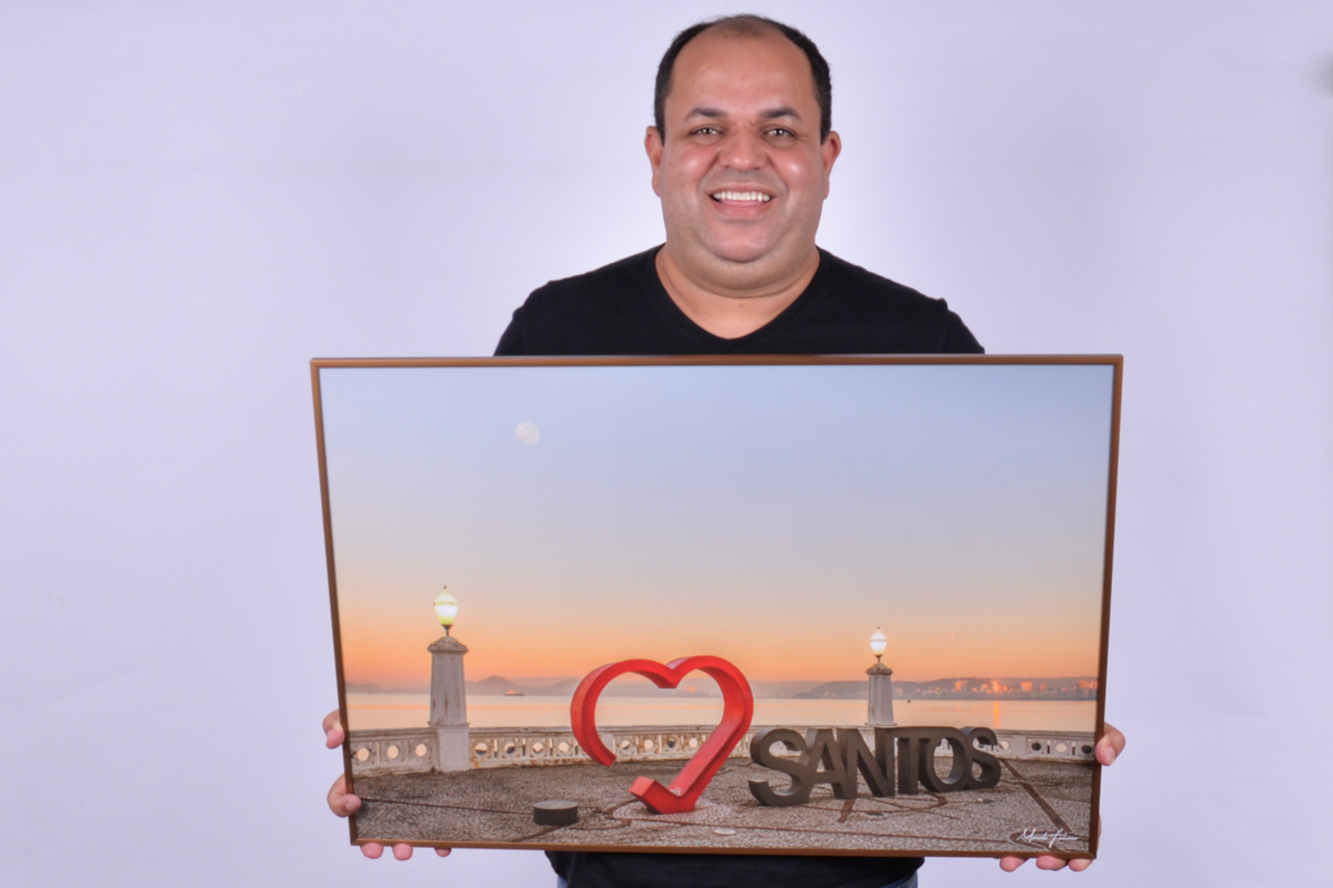 Quadro Ponta da Praia Santos S.P