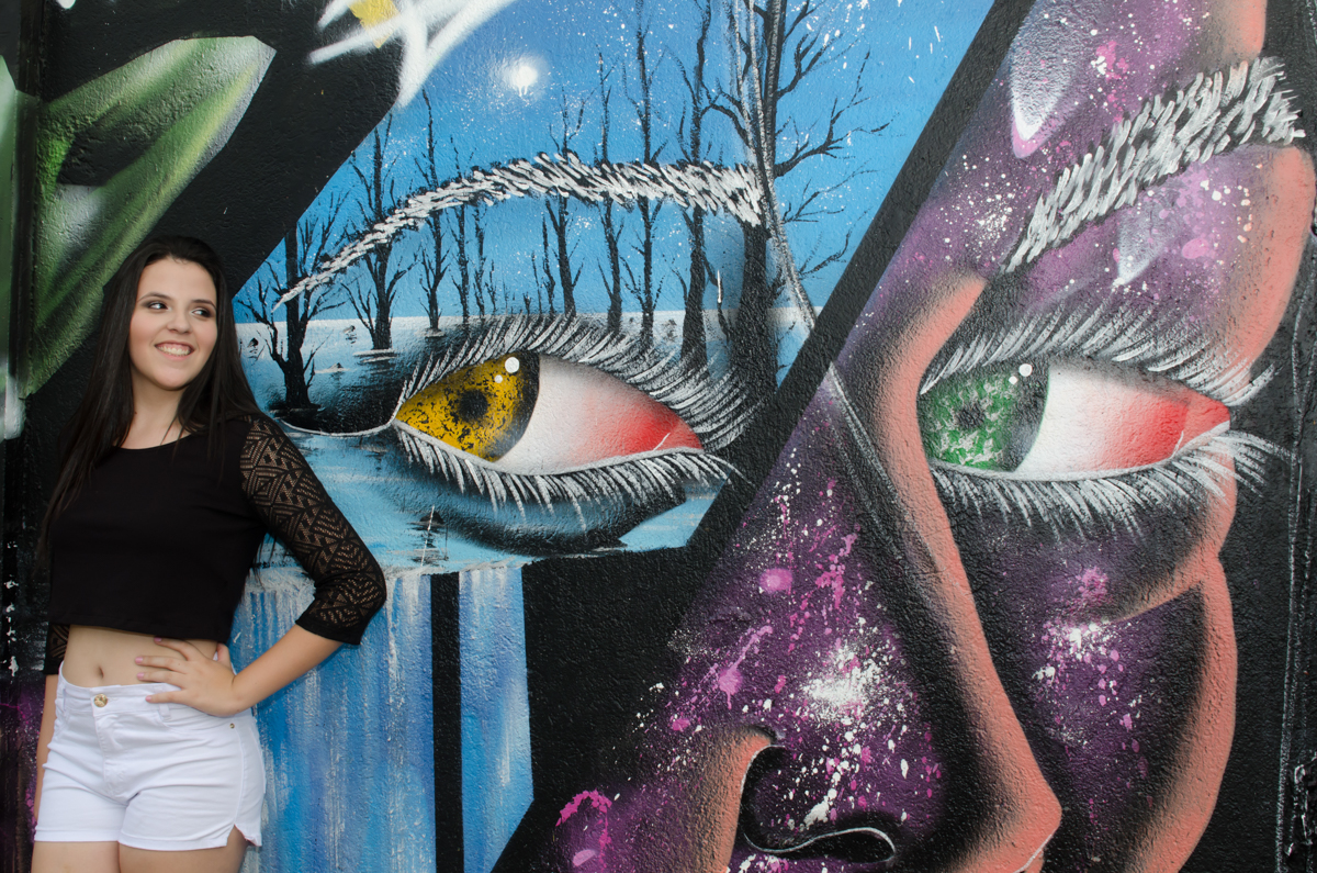 Sessão fotográfica no Beco do Batman em SP, feita pela Geniphoto