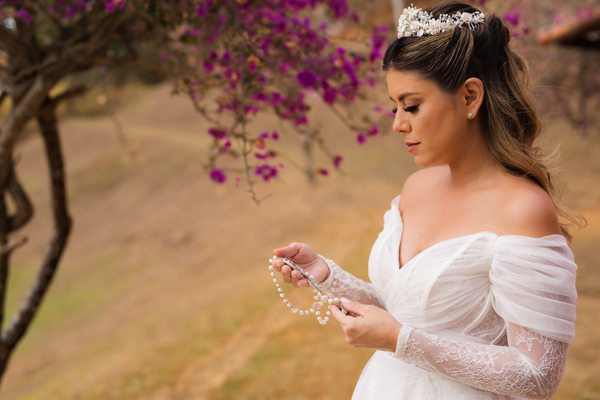 making of noiva Vale dos Desejos  Fernanda e Leo  Casamento