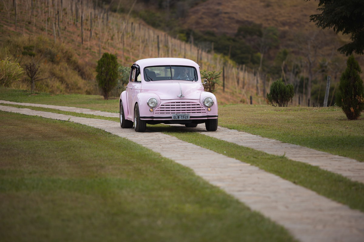 carro Vale dos Desejos  Fernanda e Leo  Casamento