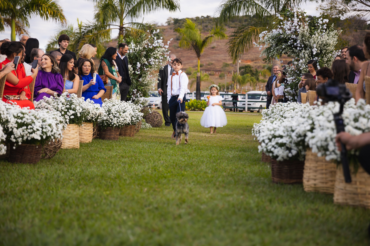 pet cerimonia Vale dos Desejos  Fernanda e Leo  Casamento