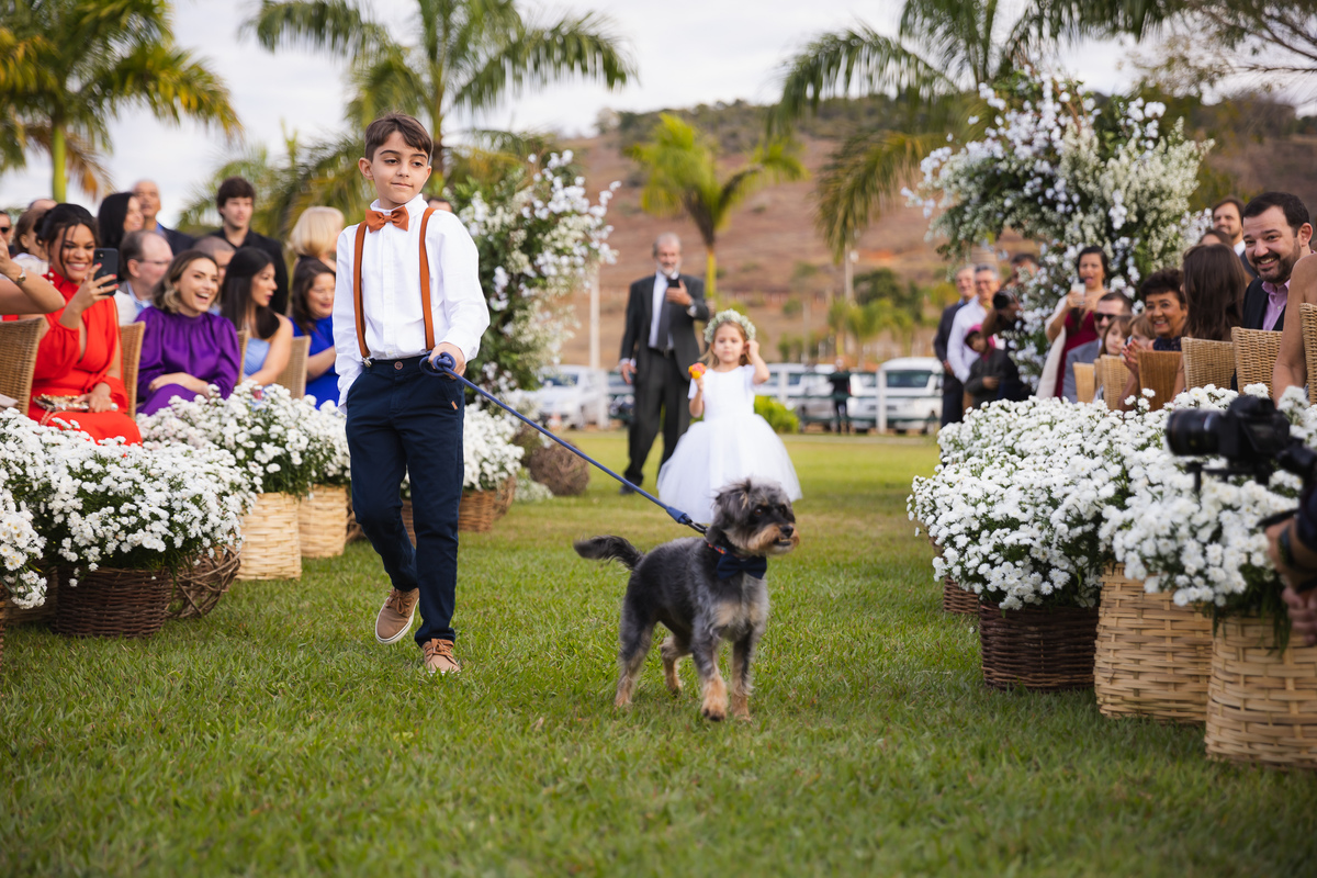 pet cerimonia Vale dos Desejos  Fernanda e Leo  Casamento