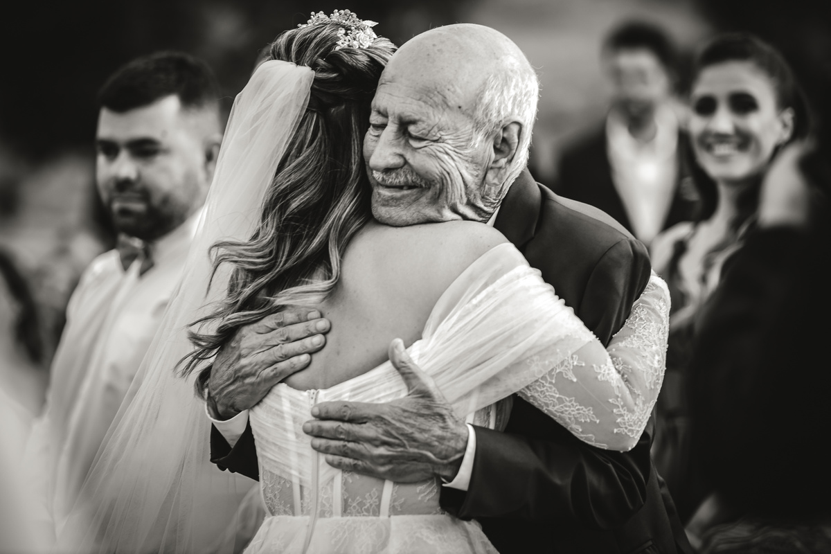 pai da noiva cerimonia Vale dos Desejos  Fernanda e Leo  Casamento