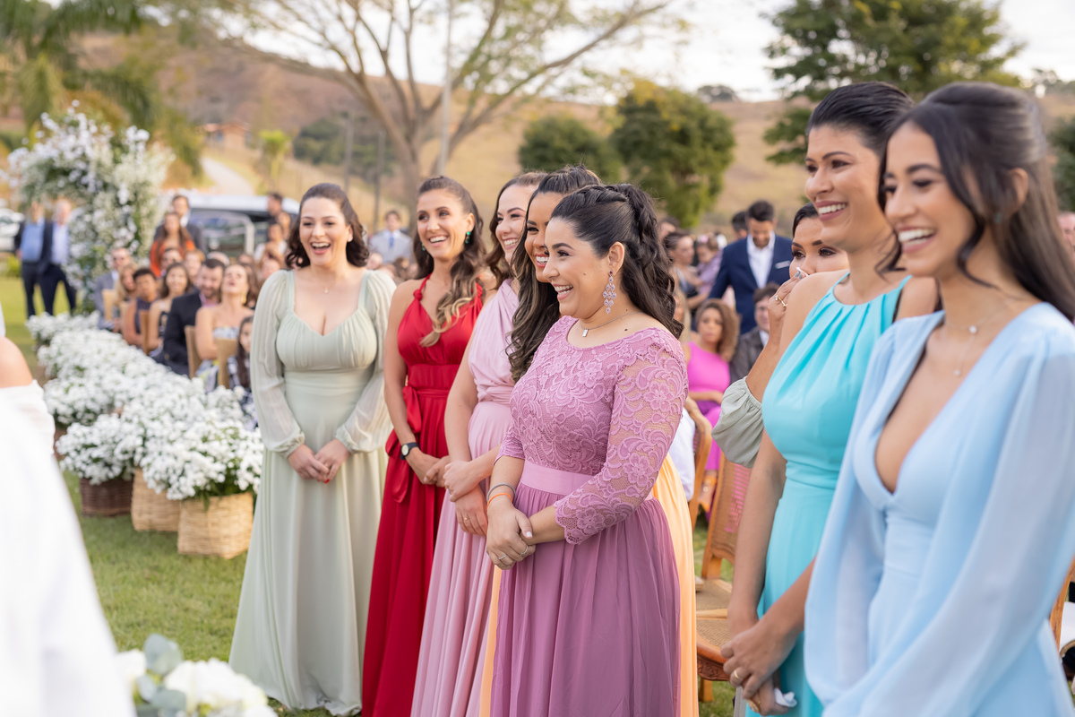 madrinhas cerimonia Vale dos Desejos  Fernanda e Leo  Casamento