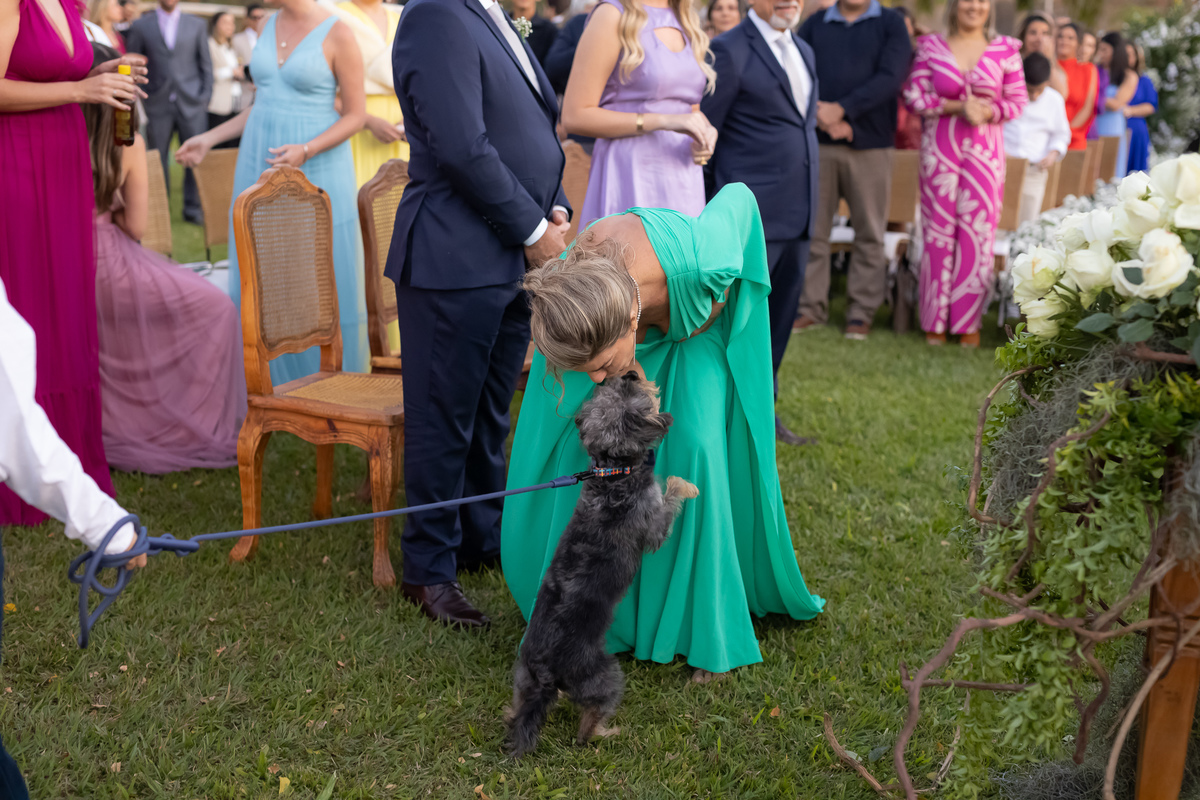 pet cerimonia Vale dos Desejos  Fernanda e Leo  Casamento